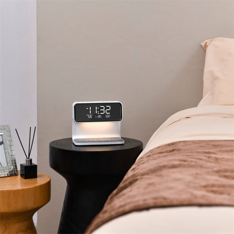 3-in-1 Bedside Lamp with Wireless Charging - Mad4Goods