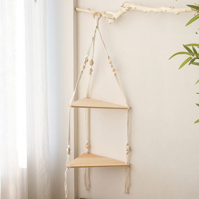 Handcrafted Macrame Shelves - Mad4Goods