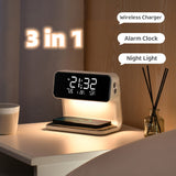 3-in-1 Bedside Lamp with Wireless Charging - Mad4Goods