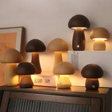 Wooden Mushroom LED Night Light - Mad4Goods