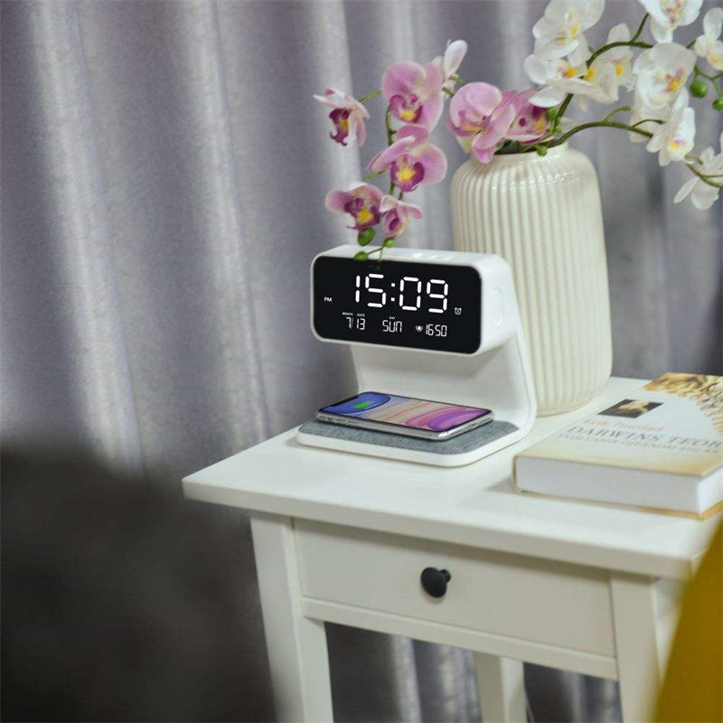 3-in-1 Bedside Lamp with Wireless Charging - Mad4Goods