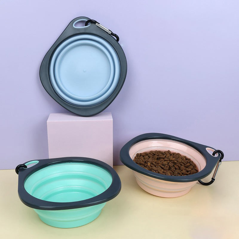 Portable Collapsible Silicone Dog Bowls - Mad4Goods